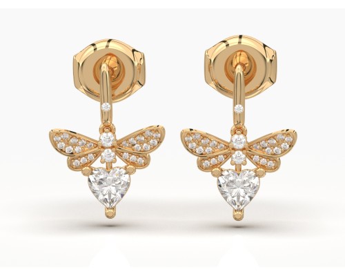 Fluttering Heart Studs