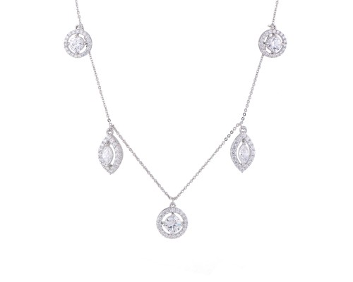 Classic Solitaire Drop Necklace