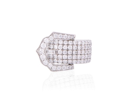 Diamond Buckle Ring 