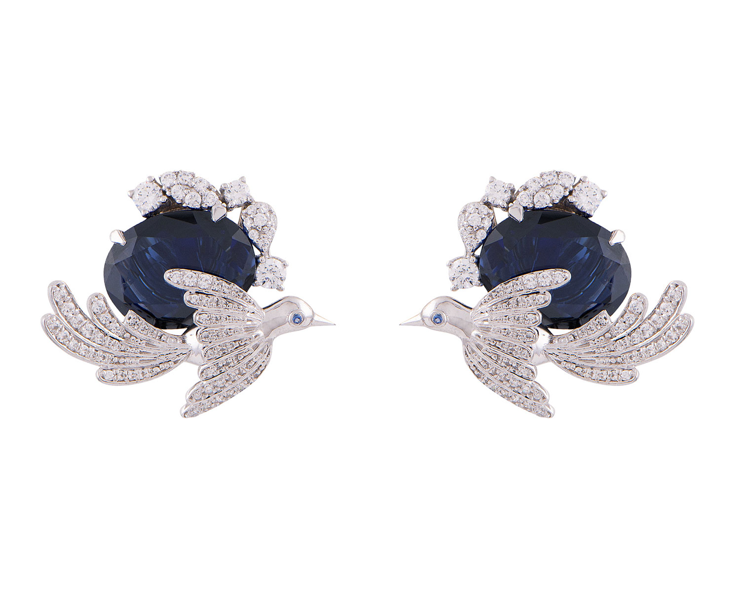 Sapphire Dove Earings