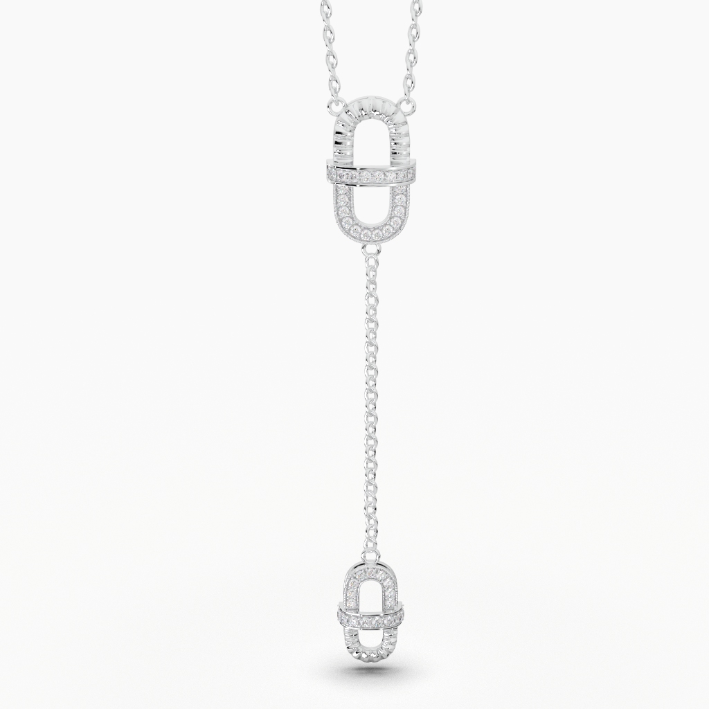 Contemporary cascade lariat