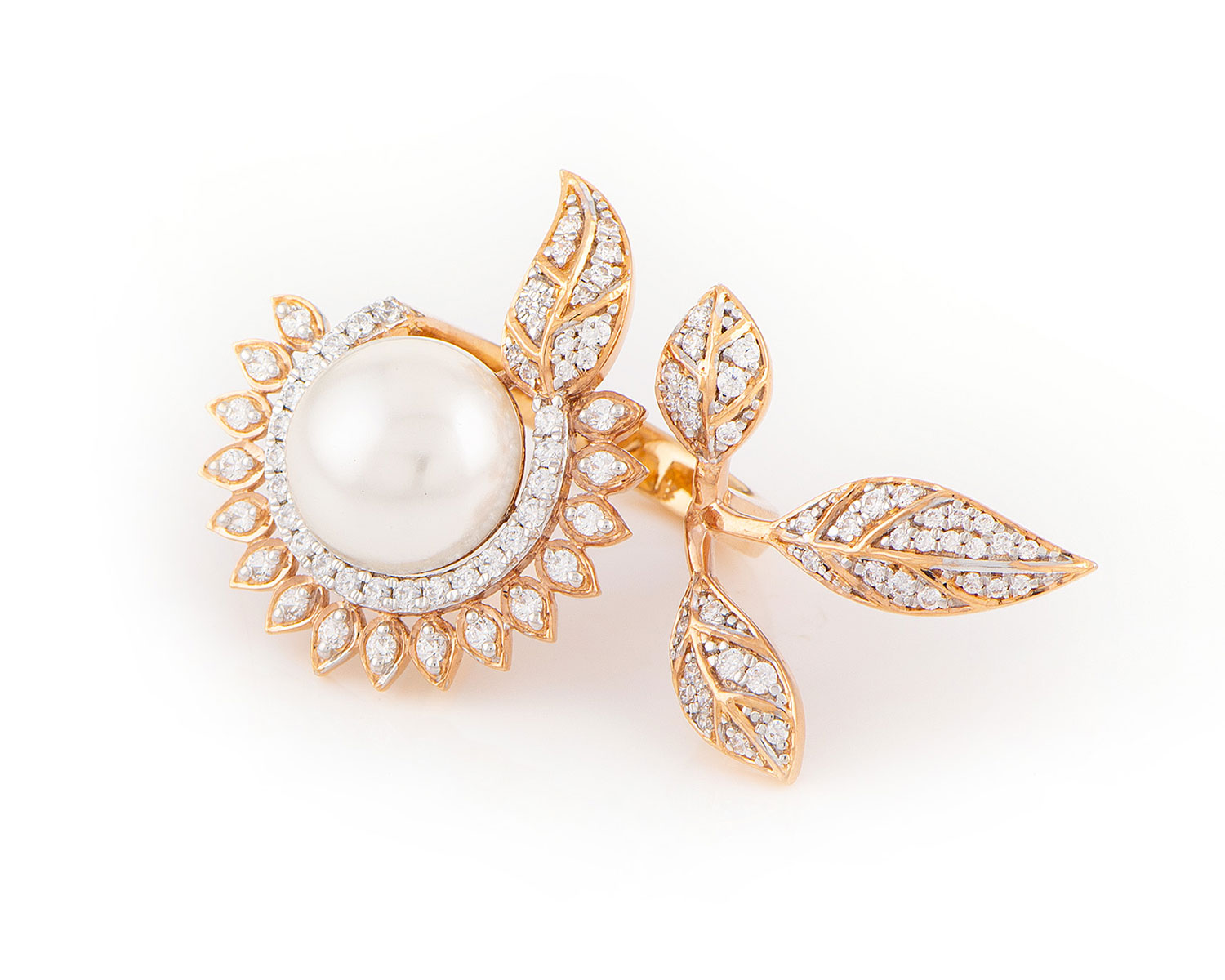 Foliole Pearl Ring