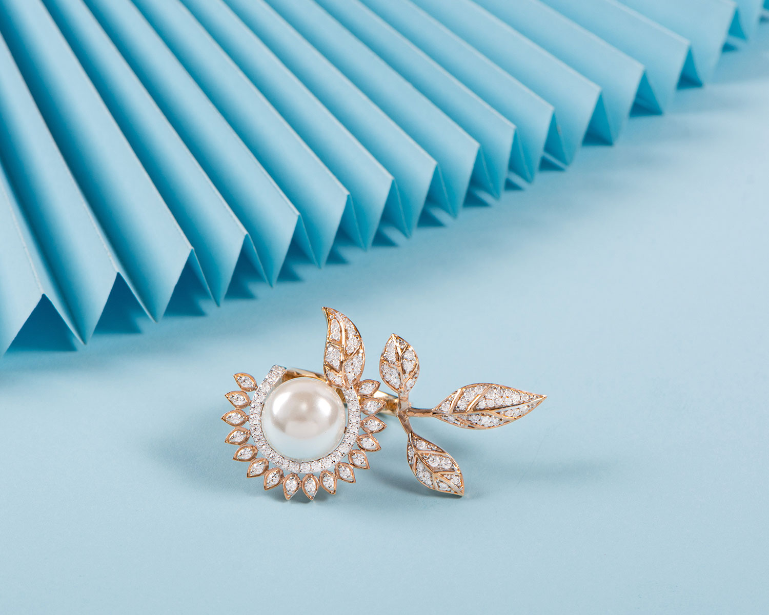 Foliole Pearl Ring